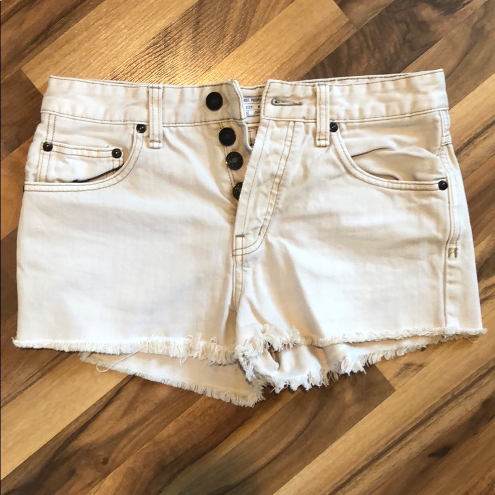 Free people tan shorts